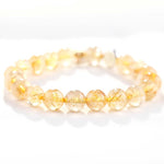 Citrine Luck Protection Moon Charm Bracelet