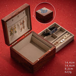 Buddha Stones Antique Flower Leaf Handmade Rosewood Jewelry Storage Box Wooden Gift Organizer Box