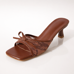 Phoebe Lace Kitten Heels