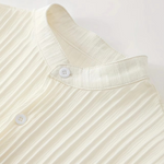 Men’s Summer White Striped Two-Piece Set