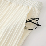 Men’s Summer White Striped Two-Piece Set