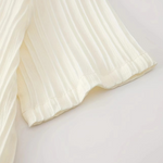 Men’s Summer White Striped Two-Piece Set