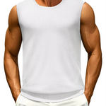 Men's Ribbed Knit Casual Tank Top