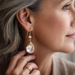 Vintage Barroque Pearl Drop Earrings