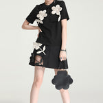 Patchwork Floral Short-sleeve T-shirt