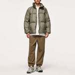 Solid Color High Collar Warm Down Jacket