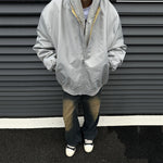 Contrast Color Motorcycle Windproof Jacket