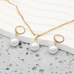 Elegant Graceful Pearl Necklace Set