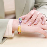 Natural Irregular Shape Crystal Stone Warmth Soothing Bracelet