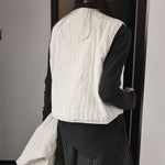 Loose-fitting Crew Neck Vest