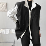 Raw-Edge Deconstructed Suit Vest