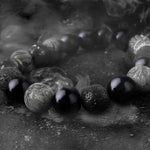 FREE Today: Transmute Negative Energy Black Obsidian Lava Rock Stone Yin Yang Strength Bracelet