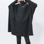 High-neck Pullover Mid-length Sweater