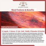Small Leaf Red Sandalwood Green Sandalwood Lovely Bunny Relaxation Massage Comb