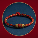 Buddha Stones Tibet Handmade Chinese Zodiac Natal Buddha Luck Strength Braided String Bracelet