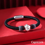 Buddha Stones 999 Sterling Silver 12 Constellations of the Zodiac Blessing Handmade String Bracelet (Extra 35% Off | USE CODE: FS35)