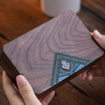 Buddha Stones Vintage Handmade Black Walnut Wood Jewelry Storage Box Wooden Gift Box