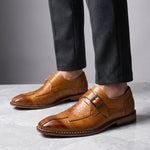 Arezzo Leather Monk Loafers