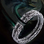 Buddha Stones Dragon Auspicious Clouds Luck Protection Bracelet Adjustable Bangle