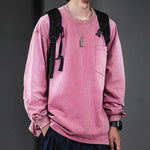Vintage Washed Distressed Long Sleeve T-shirt