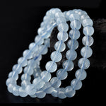 Buddha Stones Natural Aquamarine Peace Healing Bracelet