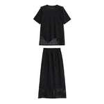 Hollow Mesh Leisure Suit