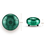 Buddha Stones Steel Tongue Drum Sound Healing Meditation Yoga Drum Kit 8 Note 5 Inch With Carry Bag