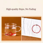 Buddha Stones "Blessings for Clear Connections" 925 Sterling Silver Lucky Golden Bead String Bracelet Anklet Includes Gift Message Card