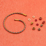 Buddha Stones Handmade Dunhuang Color Luck Braid String Bracelet