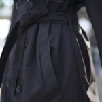 Black Knee-length Trench Coat