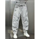 Zipper Scimitar Loose Straight Harem Pants