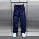 Ice Silk Drape Scimitar Loose Jeans