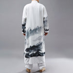 Chiffon Fake Two-piece Button Trench Coat