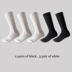 Black White Mid-length Socks