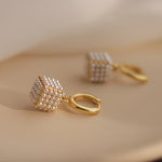 Pearl Cube Earrings