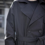 Black Knee-length Trench Coat