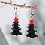 Buddha Stones Various Crystals Christmas Tree Amethyst Peace Healing Drop Earrings
