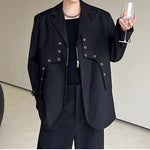 Irregular Structure Zip-up Casual Blazer