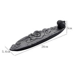 Buddha Stones Auspicious Clouds Pixiu Healing Ceramic Stick Incense Burner Decoration