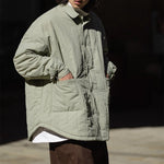 Lapel Loose Casual Thick Jacket