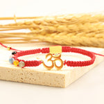 Buddha Stones Tibetan Handmade OM Mindfulness Red String Bracelet (Extra 30% Off | USE CODE: FS30)
