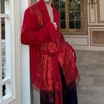 Stage Party Tassel Sequined Blazer
