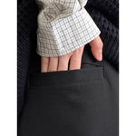 Retro-style Straight-leg Casual Pants