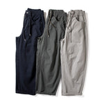 Casual Wide-Leg Cotton Workwear Trousers