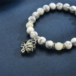 Buddha Stones Tibetan Turquoise Glowstone Luminous Bead Lotus Protection Bracelet