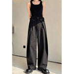 Three-dimensional Tailoring Stitching Wide-leg Jeans
