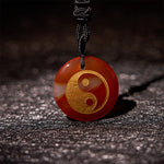 Buddha Stones Various Crystal Amethyst Tiger Eye Green Aventurine Yin Yang Spiritual Necklace Pendant