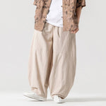 Linen Casual Lantern Wide-leg Pants