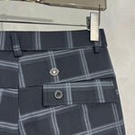 Casual Plaid Elastic Waist Sports Harem Pants