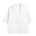 Boxy-fit Cotton Utility Short-sleeve Cotton Shirt